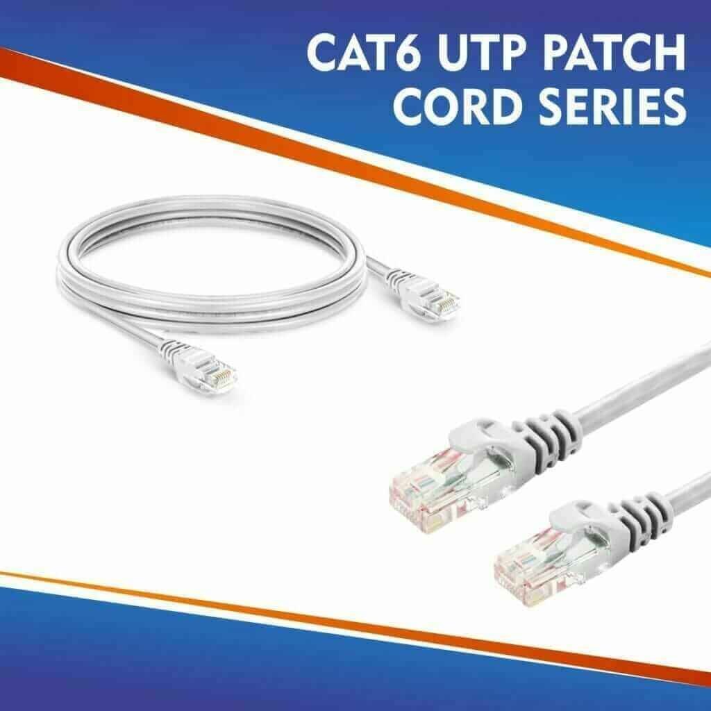 Understanding Cat6 Network Patch Cords by Fahad Cables Industry FZE 5 CAT6 UTP PATCH CORD SERIES WHITE
