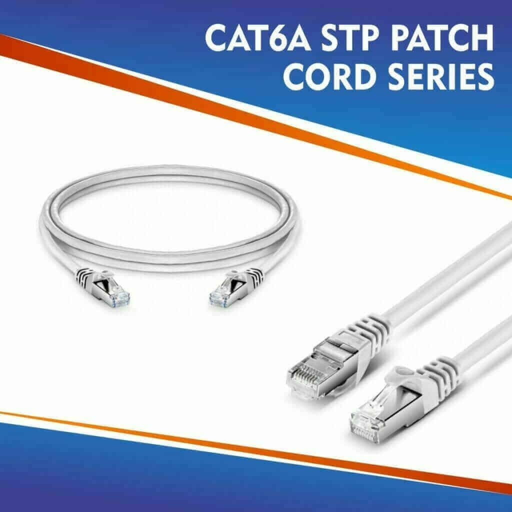 Understanding Cat6 Network Patch Cords by Fahad Cables Industry FZE 3 CAT6A STP PATCH CORD SERIES WHITE