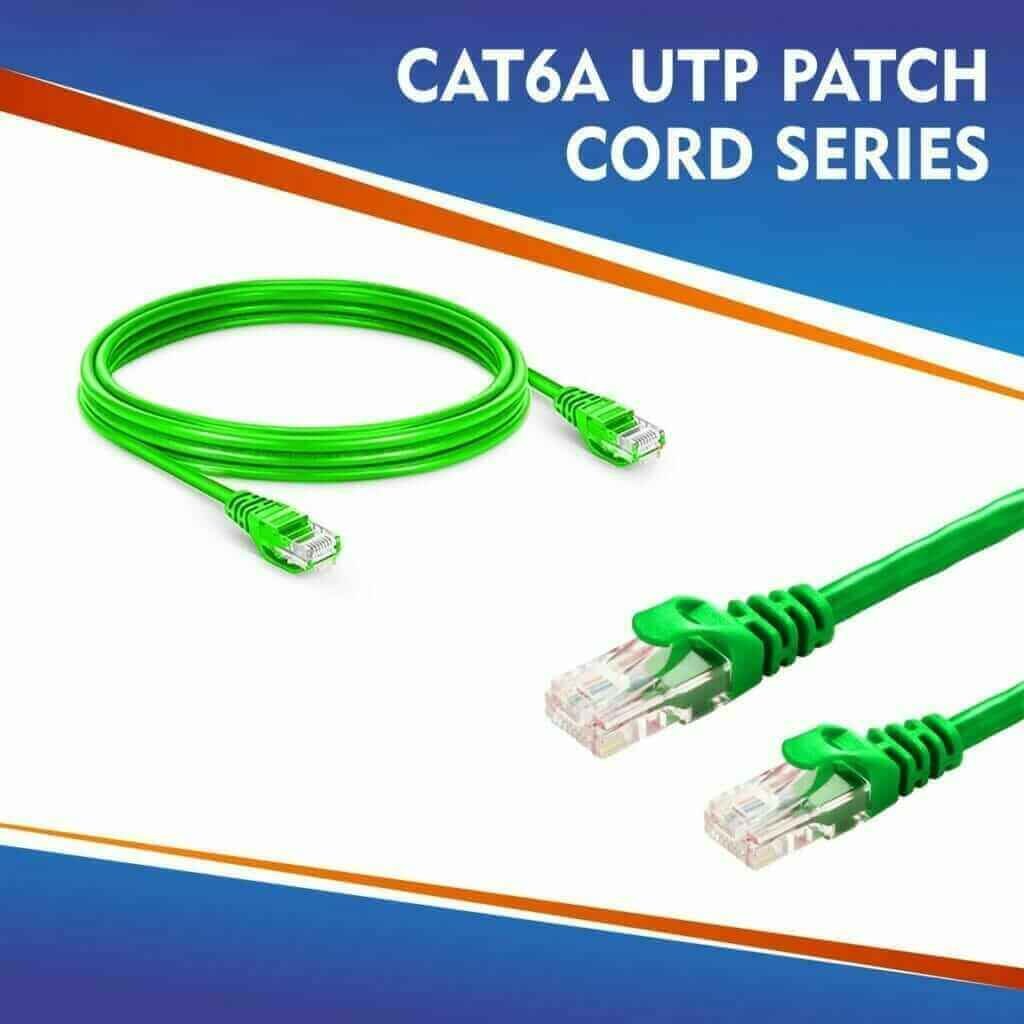 Understanding Cat6 and Cat6a S/FTP Cables: The Fahad Cables Industry FZE Advantage 6 CAT6A UTP PATCH CORD SERIES GREEN