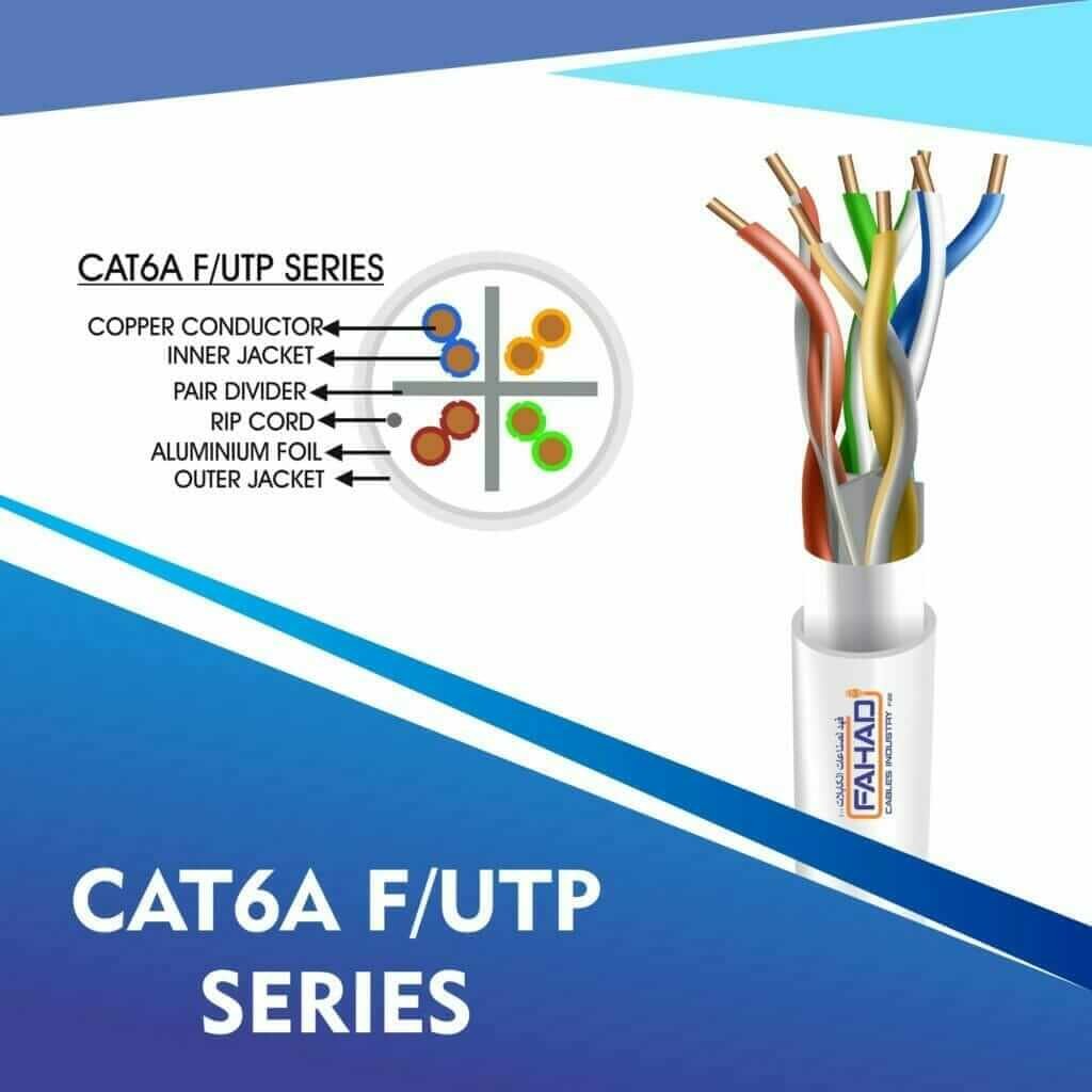 Exploring the Advanced World of Ethernet Cables: A Deep Dive into Cat6, Cat6a, and Cat7 23AWG S/FTP Ethernet Cables by Fahad Cables Industry FZE 6 Cat6a F-UTP Network LSZH cable 305m